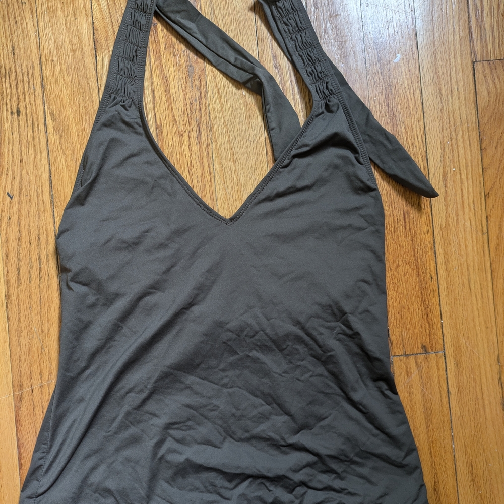 Brown Halter Top